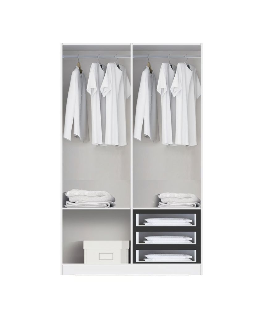 Armario Juvenil de Puertas Correderas con Cajonera Interior