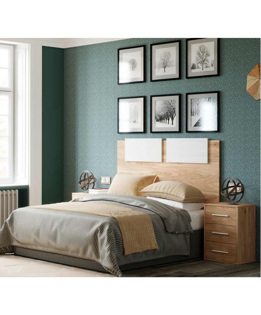 Dormitorio de Matrimonio Roble/Blanco