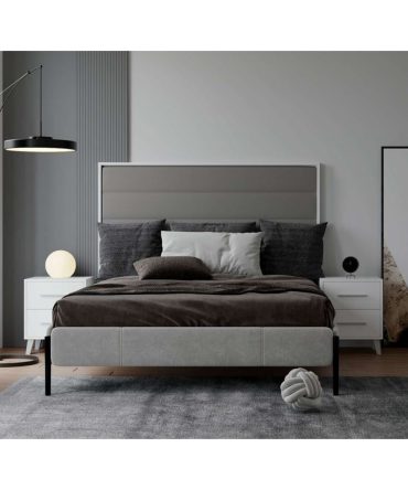 Dormitorio de Matrimonio Blanco/Plata
