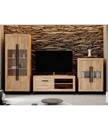 Mueble de Salón Roble Tirador Lineal