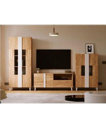 Mueble de Salón Roble/Blanco