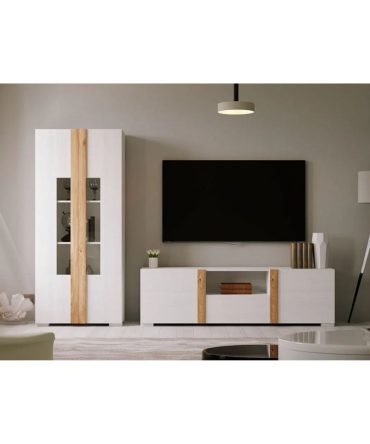 Mueble de Salón Blanco/Roble
