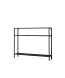 Estantería Recibidor con Estructura de Metal - Estante Fijo - Color Crema o Negro