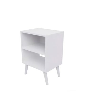 Mueble Auxiliar Compacto y Moderno con 2 Huecos - Melamina