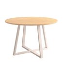 Mesa de Comedor Fija con Estructura Metálica - Acabado en Melamina de 22 mm