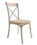 Silla de polipropileno apilable para exterior