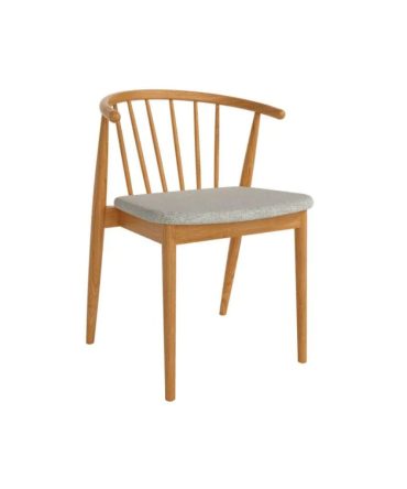 Silla con asiento tapizado