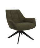 Butaca Tapizada con Patas Metálicas – Color Verde o Gris