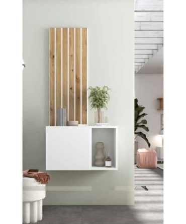Recibidor Decorativo en Color Artisan y Blanco