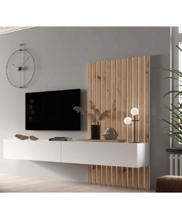 Composición de Comedor Moderna con Panel TV