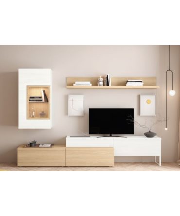 Composición de Comedor de Diseño en Nuez y Polar