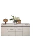 Aparador con 4 Puertas y 2 Cajones en Acabado Artisan/Ebano o Albian/Ebano