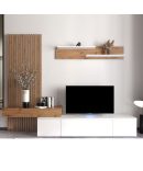 Composición Modular Moderna en Roble y Blanco o Roble-Antracita