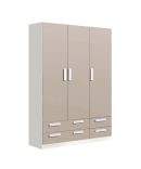 Armario Juvenil de 3 Puertas y 4 Cajones