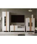 Mueble de Salón Blanco/Roble - Elegancia y Funcionalidad