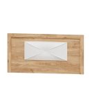 Cabecero de Cama Roble Tapizado Blanco