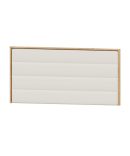 Cabecero de Cama Roble Tapizado Polipiel Franjas