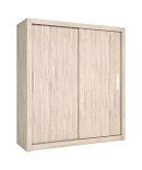 Armario Ropero con Puertas Correderas y División Central – Albo, Blanco, Sahara