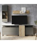 Composición Modular de Salón – Antracita-Roble/Alistonado