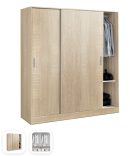 Armario Ropero con Puertas Correderas y División Central