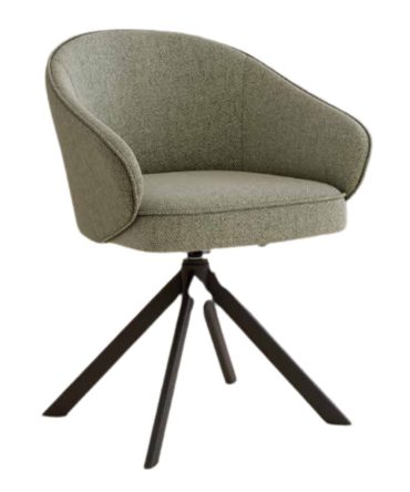 Silla Giratoria 360° con Asiento y Respaldo Tapizado