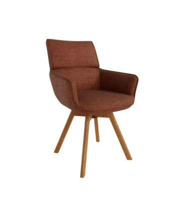 Silla Giratoria 360° con Asiento y Respaldo Tapizado