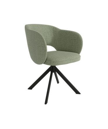 Silla Giratoria 360° con Asiento y Respaldo Tapizado