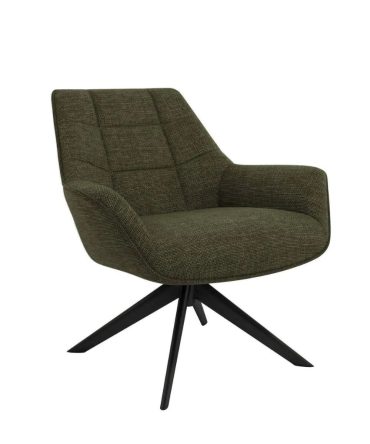 Butaca Tapizada con Patas Metálicas – Color Verde o Gris