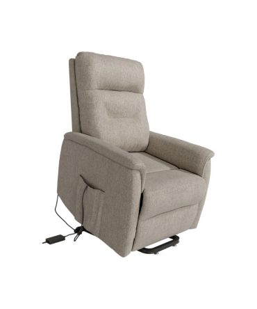 Sillón Relax Tapizado Reclinable Manual o Power Lift Eléctrico 1 Motor – Color Perla o Pizarra
